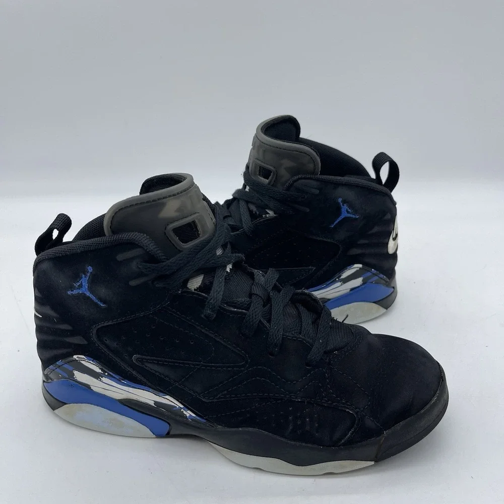 Nike DZ5578-041 Air Jordan Jumpman MVP Youth Size 3Y Basketball Shoes Black/Blue
